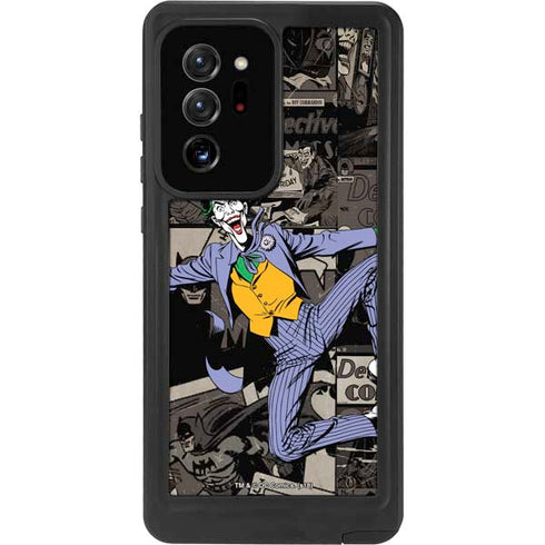 DC Comics The Joker Vintage Action pose pattern Galaxy Note20 Ultra 5G Waterproof Case
